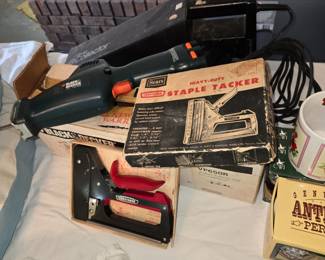 B&D saw, shop vacuum & Craftsman staple tacker