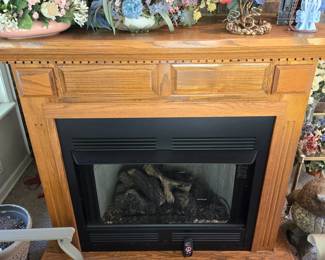Ventless gas fireplace heater