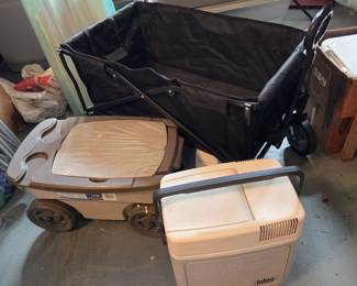 Collapsible cart/wagon, garden scooter & Igloo Kool Cruiser