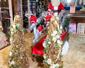 Loads of Christmas decorations