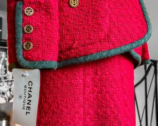Red Chanel suit (with tags)
