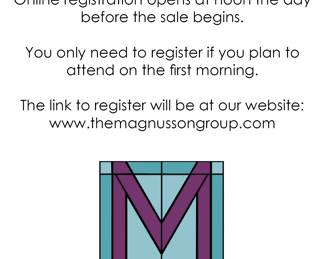 Register for the Sale