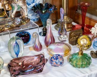 Stuart Abelman art glass, Eicholt paperweights