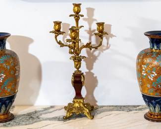 Doulton Lambeth, French candelabra