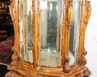 French Rococo china cabinet
