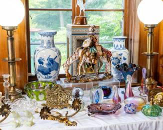 Art glass, Capodimonte, ornate sepulcher