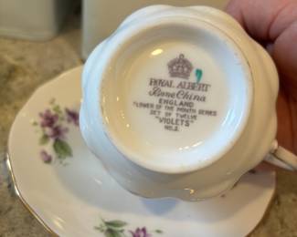 Royal Albert Violets Teacup & Saucer