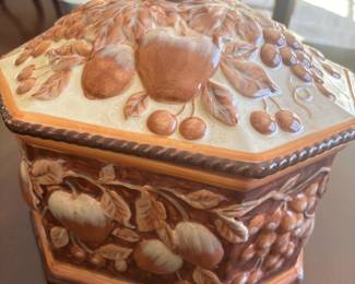 Certified International Ceramic Cookie Jar with Fruit Design