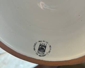 Nuova Coli Brown/White Glazed Terra Cotta Vase - Made in Italy