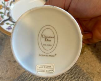 Christian Dior "Renaissance" Teacup & Saucer