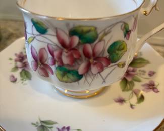 Royal Albert Violets Teacup & Saucer