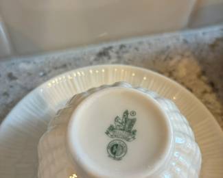 Belleek "Ivory Shell" Teacup & Saucer