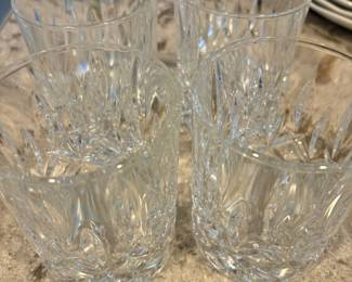 Set of 4 Lowball Crystal Glasses