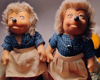 Two Steiff Hedgehog Miki Dolls,