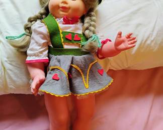 German Lederhosen Doll with Cry Sound Box