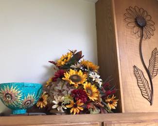 Metal Flower Wall Art