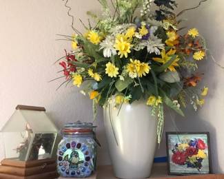 Glass and Wood Birdhouse Terrarium 