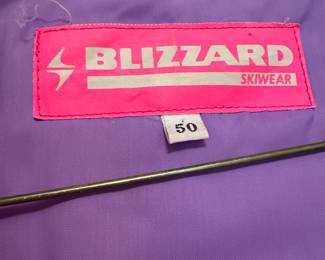 1980's Blizzard Pink/Purple Ski Jacket - Size 50
