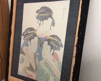 Print of Three Beauties of the Kwansei Period 