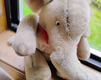 1960's Steiff Sitting Elephant Stuffed Toy