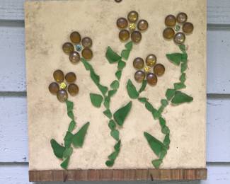 Floral Mosaic Wall Plaque
