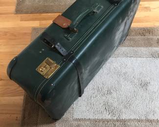 Circa 1950's Green Suitcase