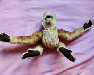 1960's Steiff Mohair Monkey Plush