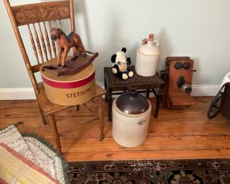 JUGS AND WALL TELEPHONE