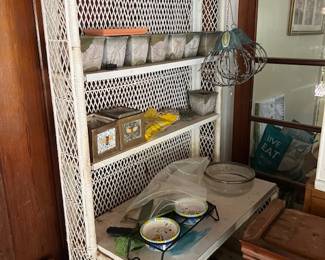 Wicker Etagere - reduced to $100