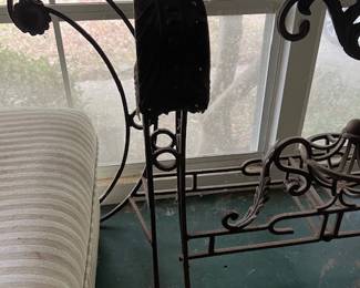 Wrought Iron/Glass Table $100
