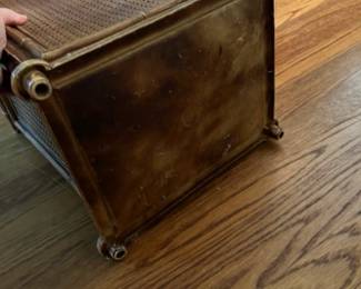 Vintage Bamboo Plastic Trash Can - $10