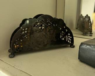 Silver-plated Napkin Holder - $10