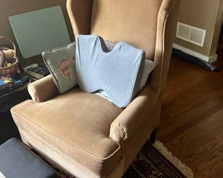 beige accent chair - $50
