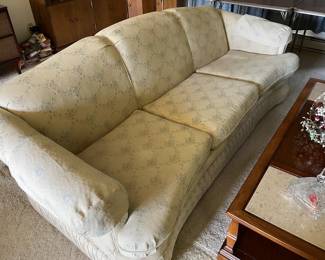 UPHOLSTERED SOFA WITH MATCHING CHAIR