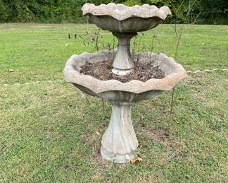 CONCRETE FOUNTAIN NOW SOIL FILLED