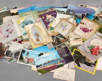LM046 Vintage Ephemera, Postcards, Correspondence, Nostalgia