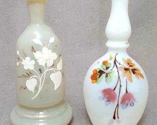 LM015 Delicate Hand Painted Art Glass Vases
