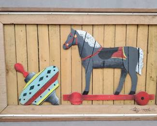 LM049 Signed Woodcraft Wall Art