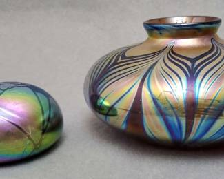 LM003 Dichroic Art Glass Vase and Paperweight