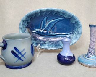 LM047 Blue Artisan Pottery