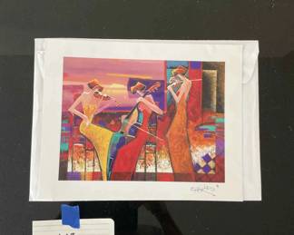 Print By Charles Lee Of Women Playing Instruments