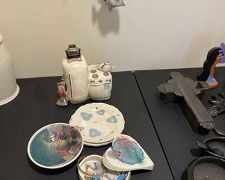 Appliance Teapot By Jerry Berta, Plates By Madeline K. and Heart by Berta Kaczmarczyk