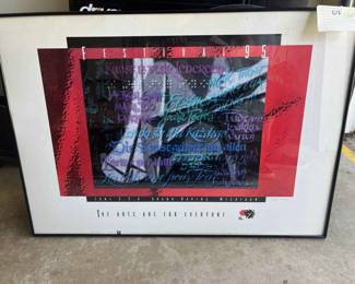 Framed Poster 1995 Grand Rapids Art Festival