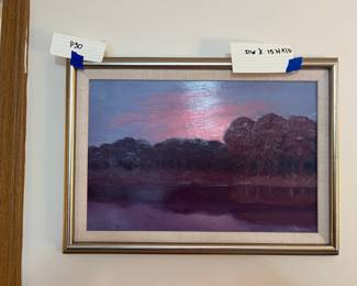 Willem Bouwsema Oil Painting Grand River at Dawn 