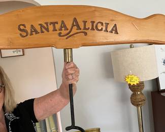 Santa Alicia  bottle opener for your man cave 