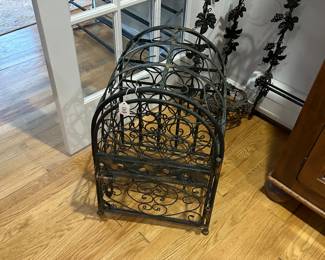 Wrought iron wine racks 