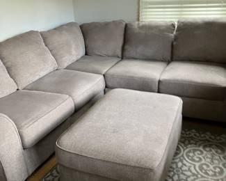 Sectional good condition  rug also for sale 