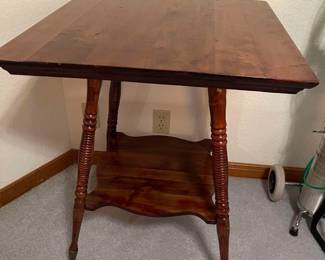 Vintage two tier accent table