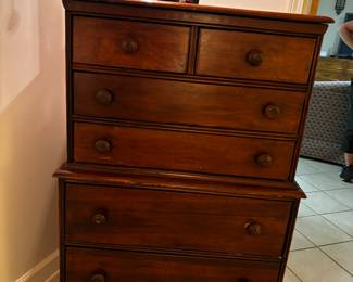 SIX DRAWER CHEST OF DRAWERS