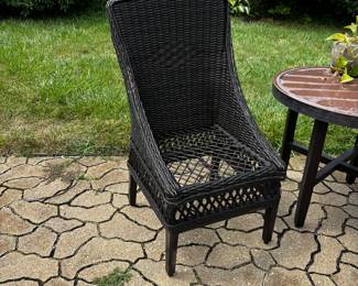 PAIR OF WICKER CHAIRS
